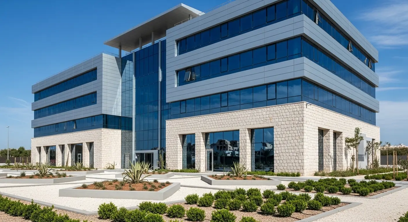 Projet commercial au quartier California Tanger — conception architecturale bureau showroom 320m²